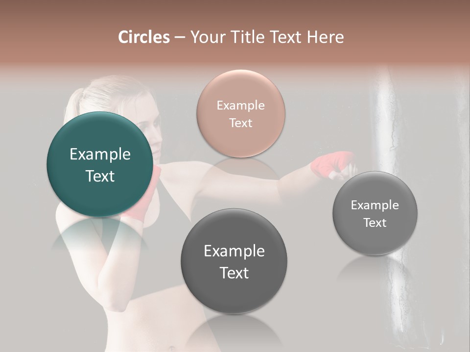 Kick Box Strong  PowerPoint Template