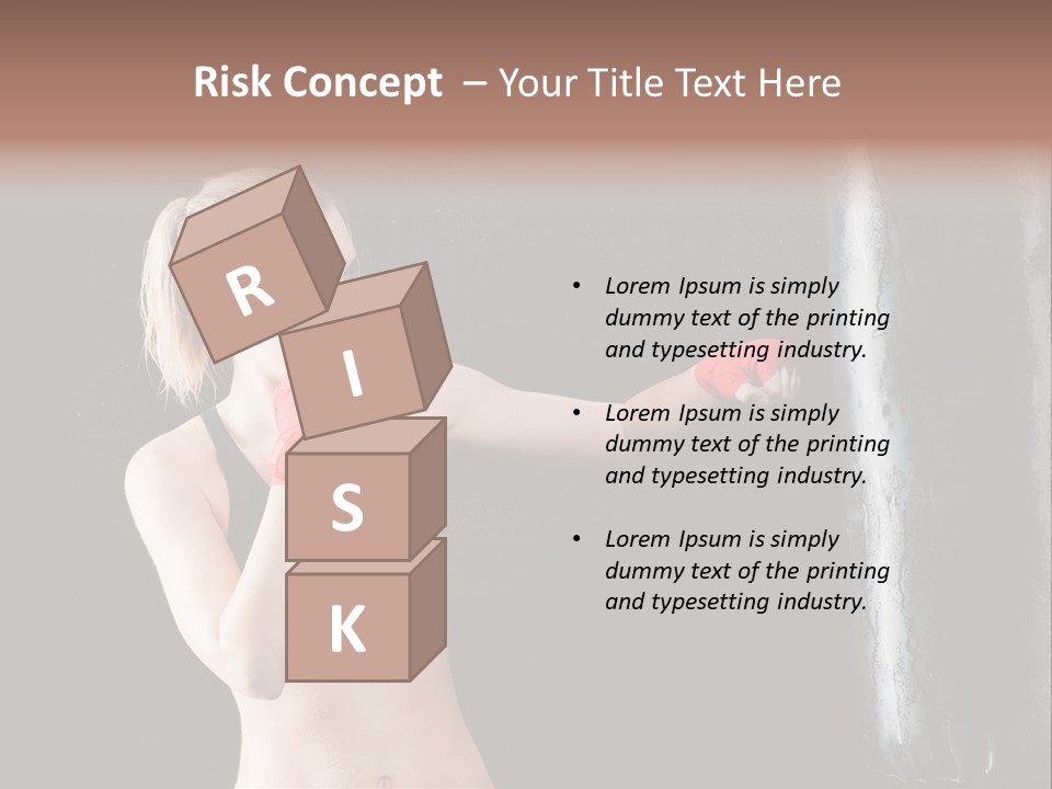 Kick Box Strong  PowerPoint Template