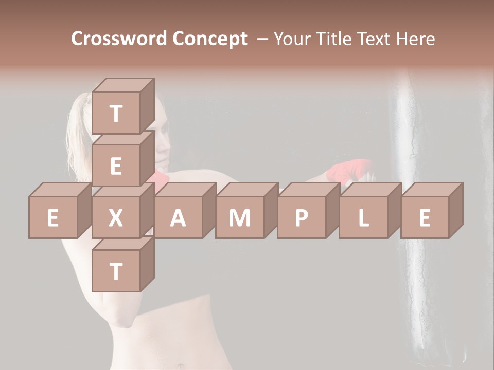 Kick Box Strong  PowerPoint Template