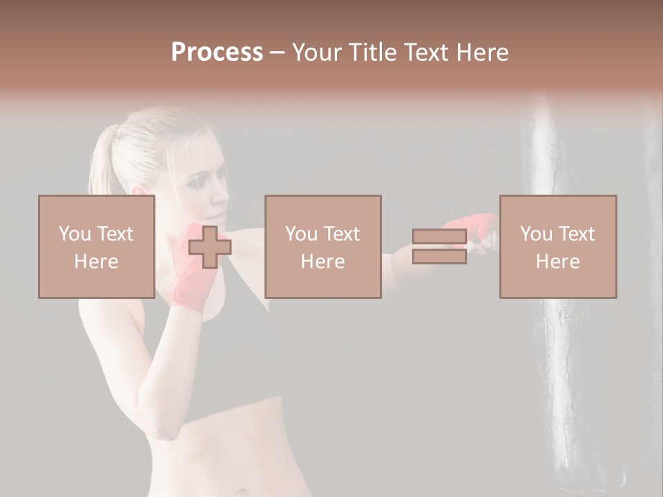 Kick Box Strong  PowerPoint Template