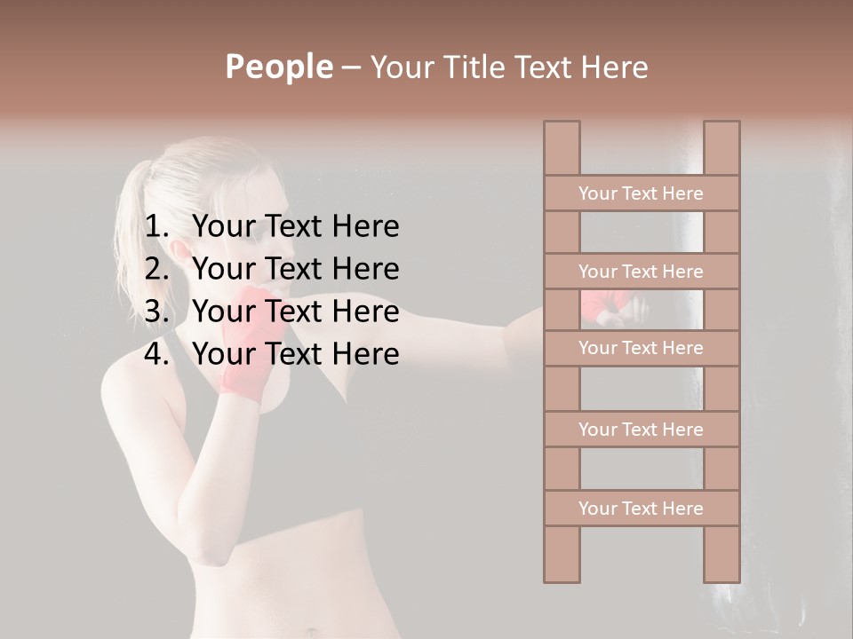 Kick Box Strong  PowerPoint Template