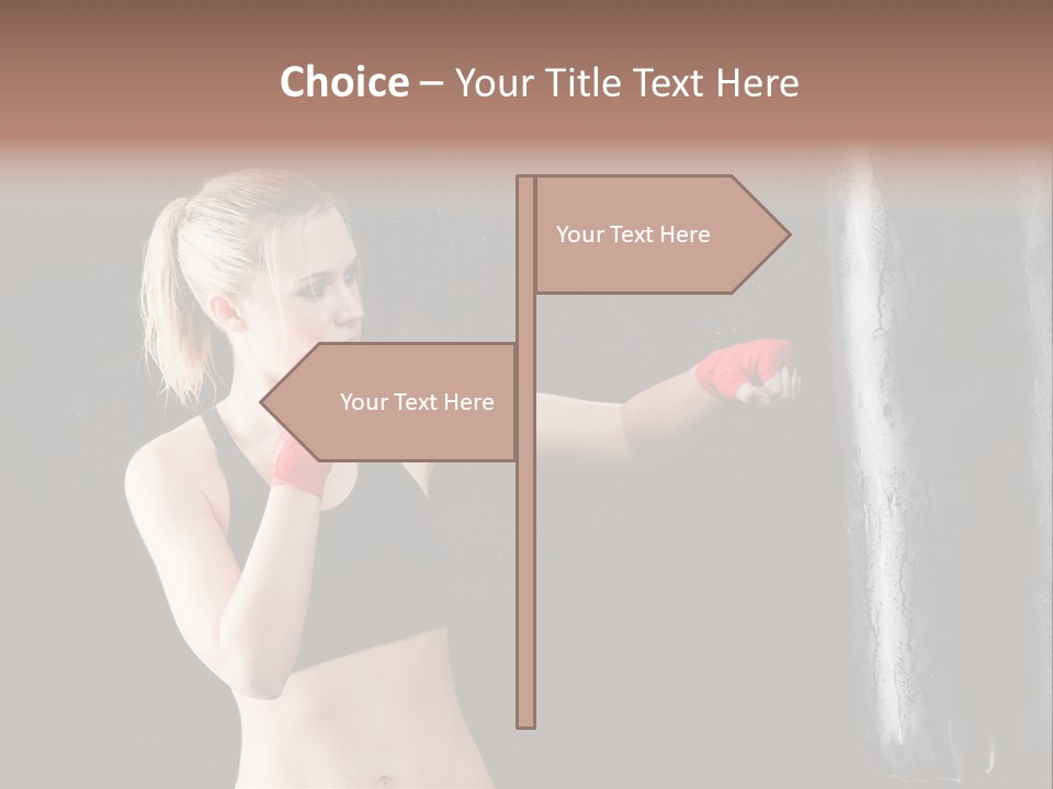 Kick Box Strong  PowerPoint Template