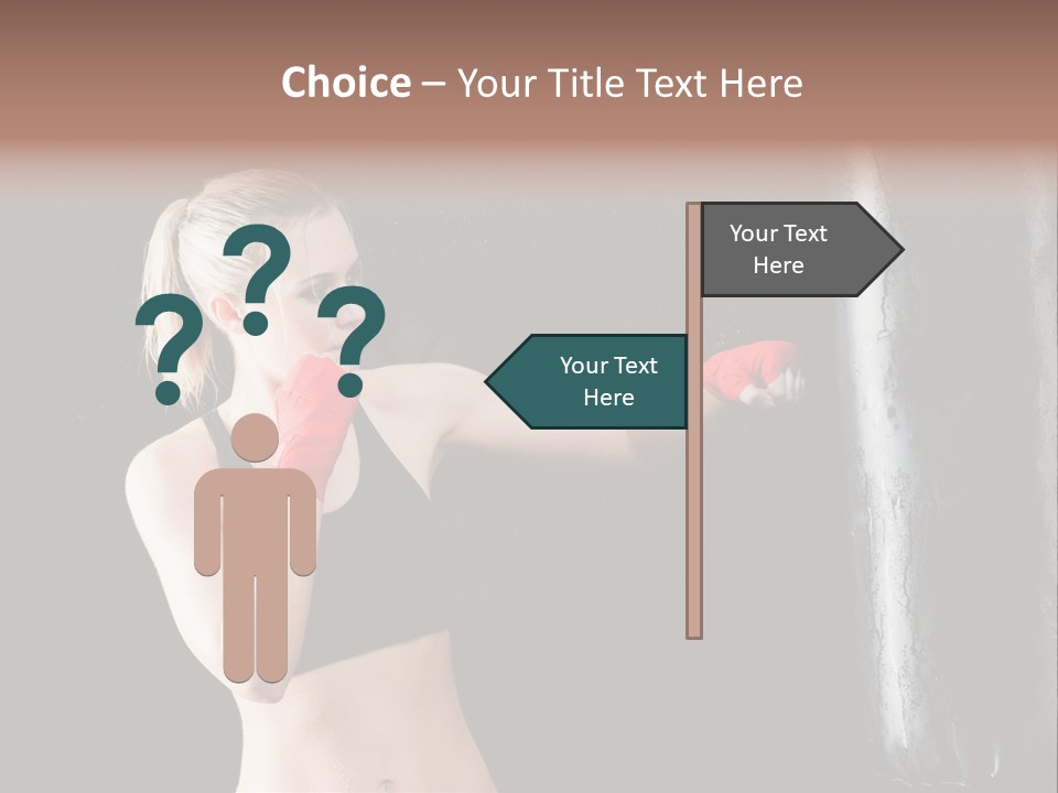 Kick Box Strong  PowerPoint Template