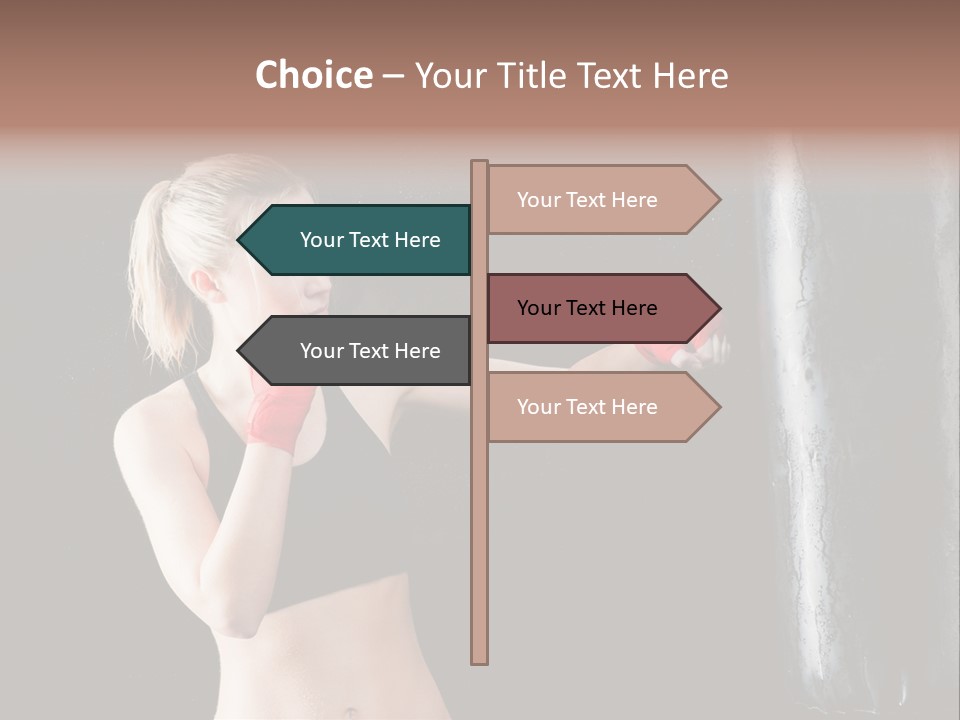 Kick Box Strong  PowerPoint Template