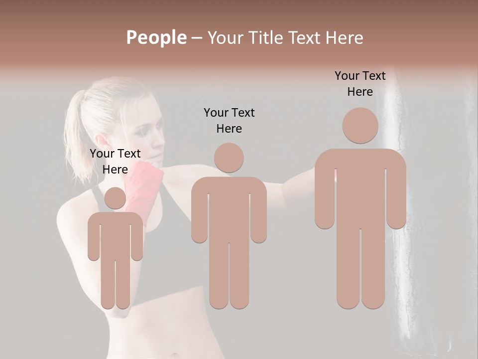 Kick Box Strong  PowerPoint Template