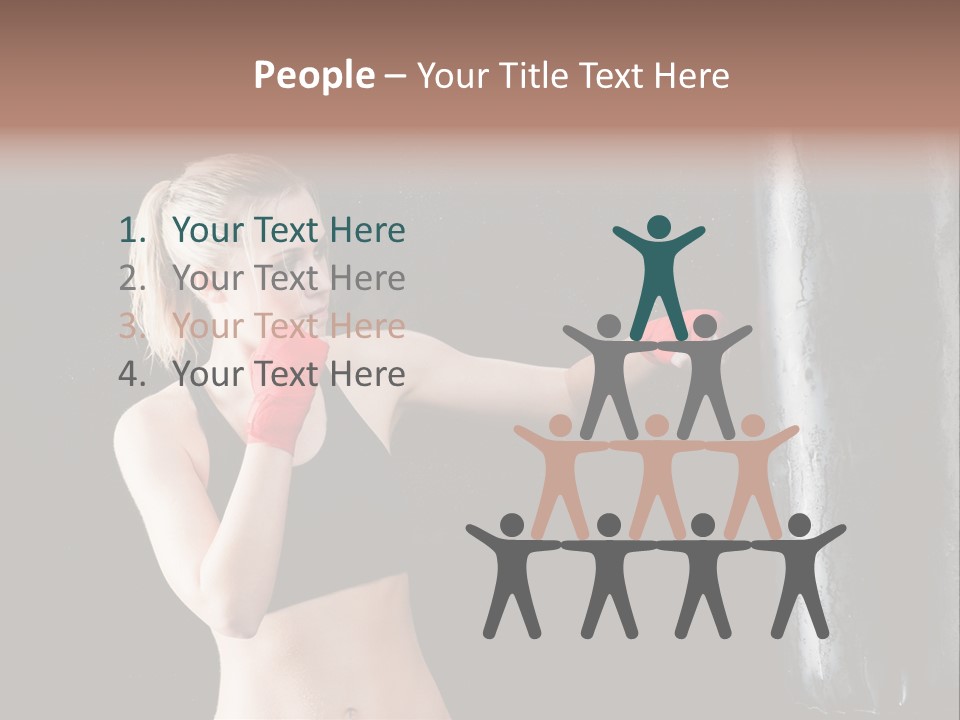 Kick Box Strong  PowerPoint Template