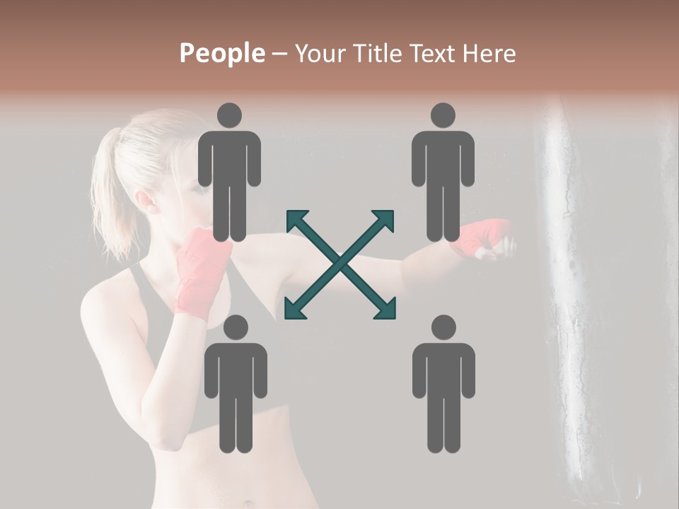 Kick Box Strong  PowerPoint Template