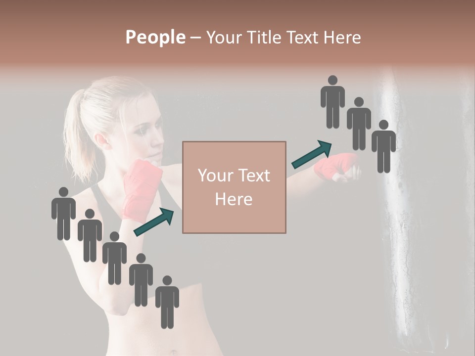 Kick Box Strong  PowerPoint Template