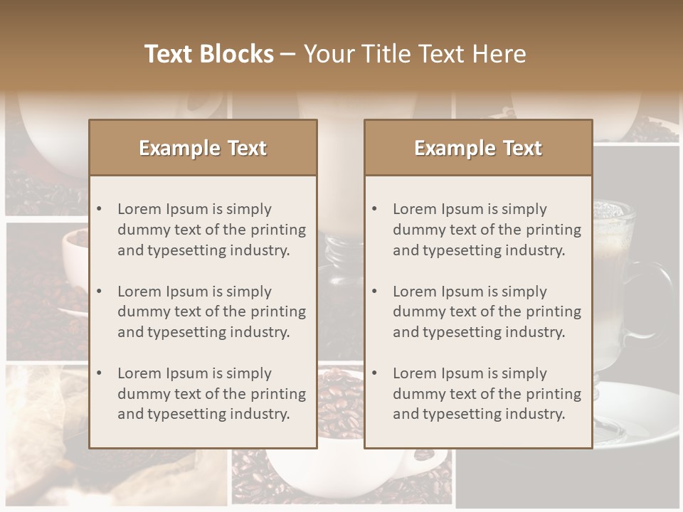 Film Espresso Foam PowerPoint Template