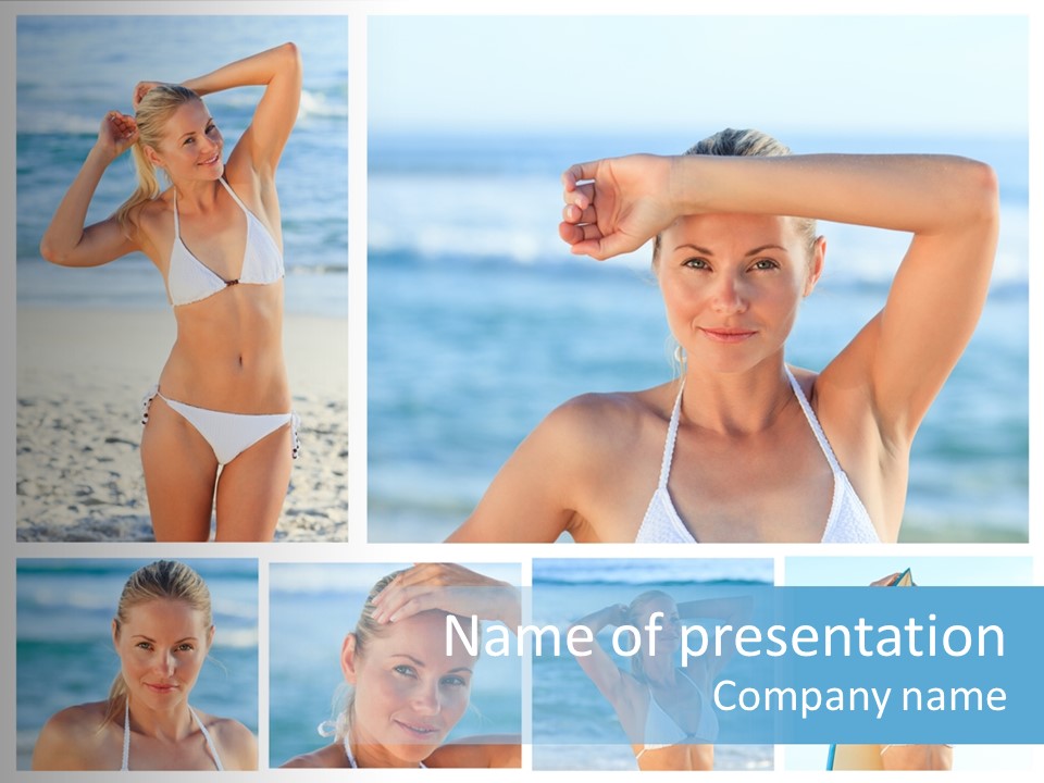 Erotic Ball Body PowerPoint Template