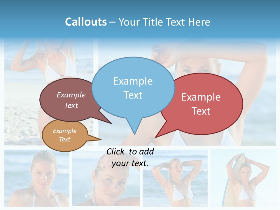 Erotic Ball Body PowerPoint Template