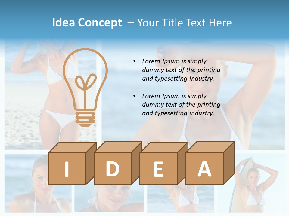 Erotic Ball Body PowerPoint Template