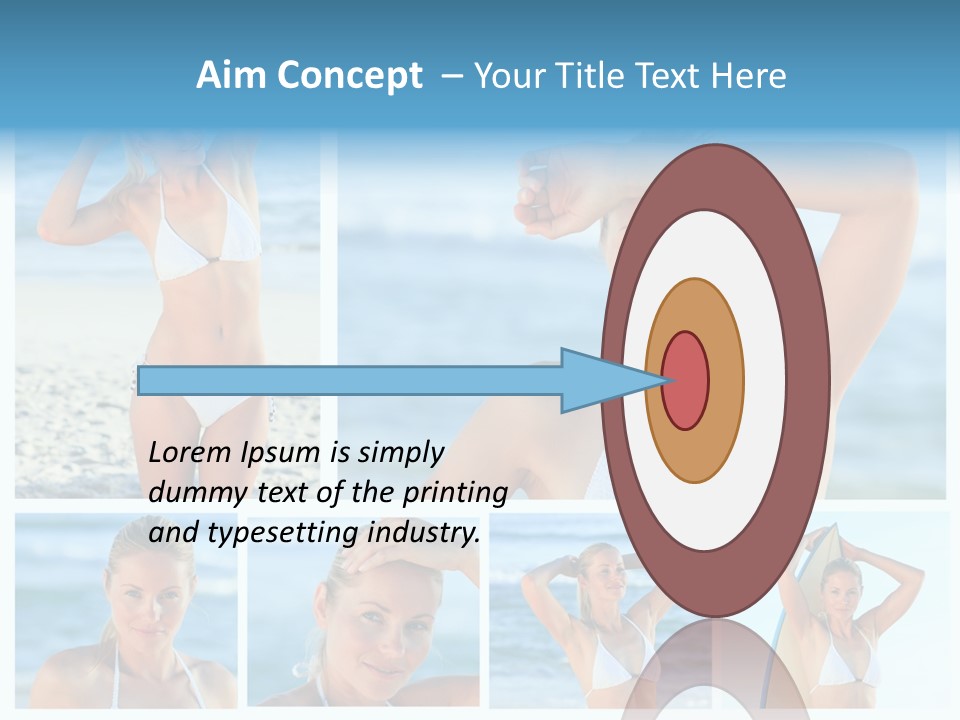 Erotic Ball Body PowerPoint Template