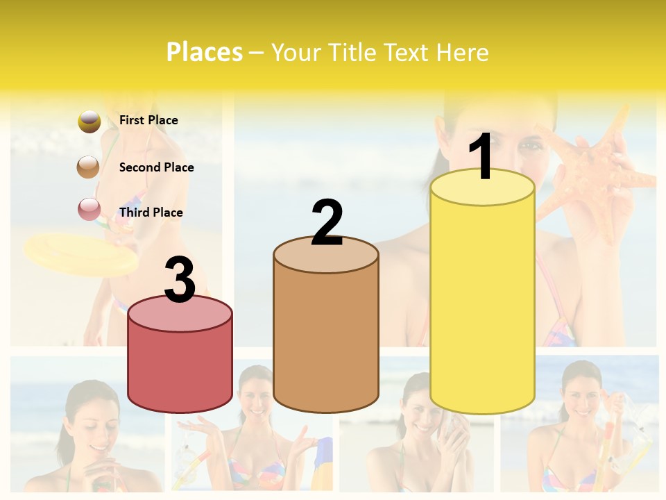 Lingerie Ocean Body PowerPoint Template