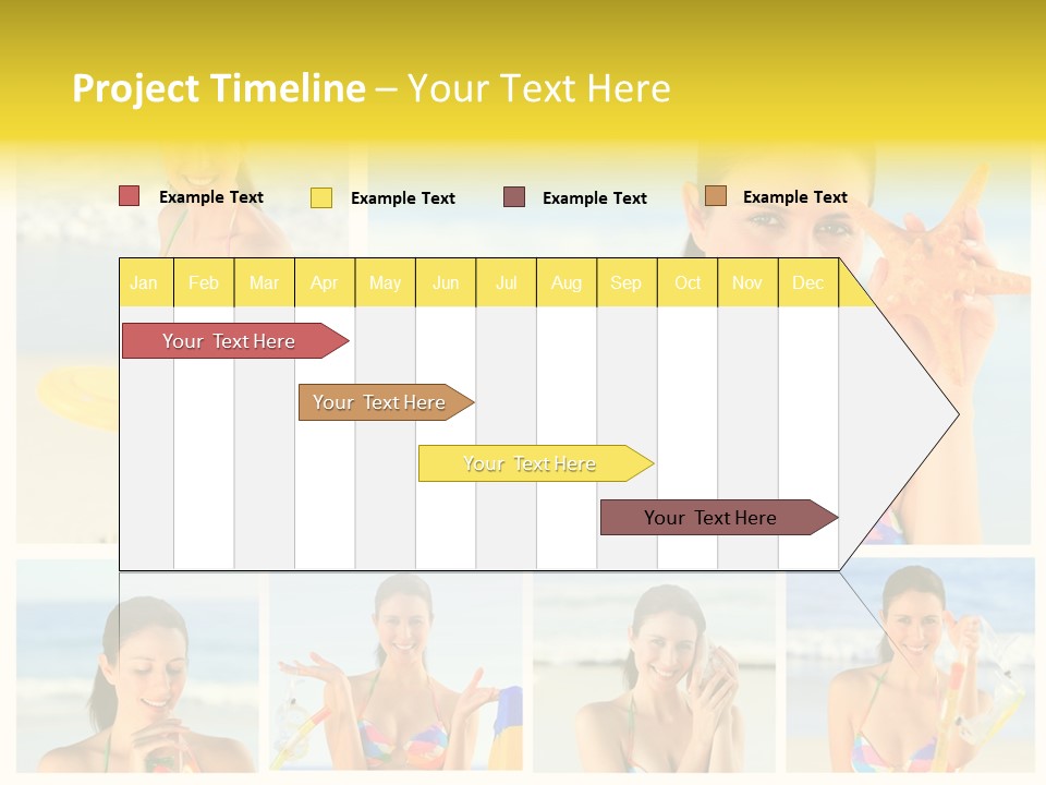 Lingerie Ocean Body PowerPoint Template