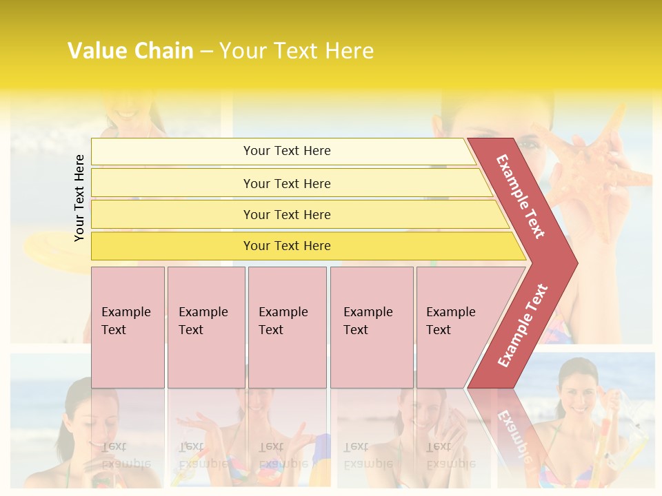 Lingerie Ocean Body PowerPoint Template