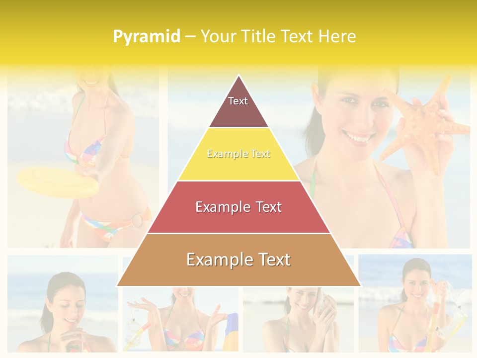 Lingerie Ocean Body PowerPoint Template