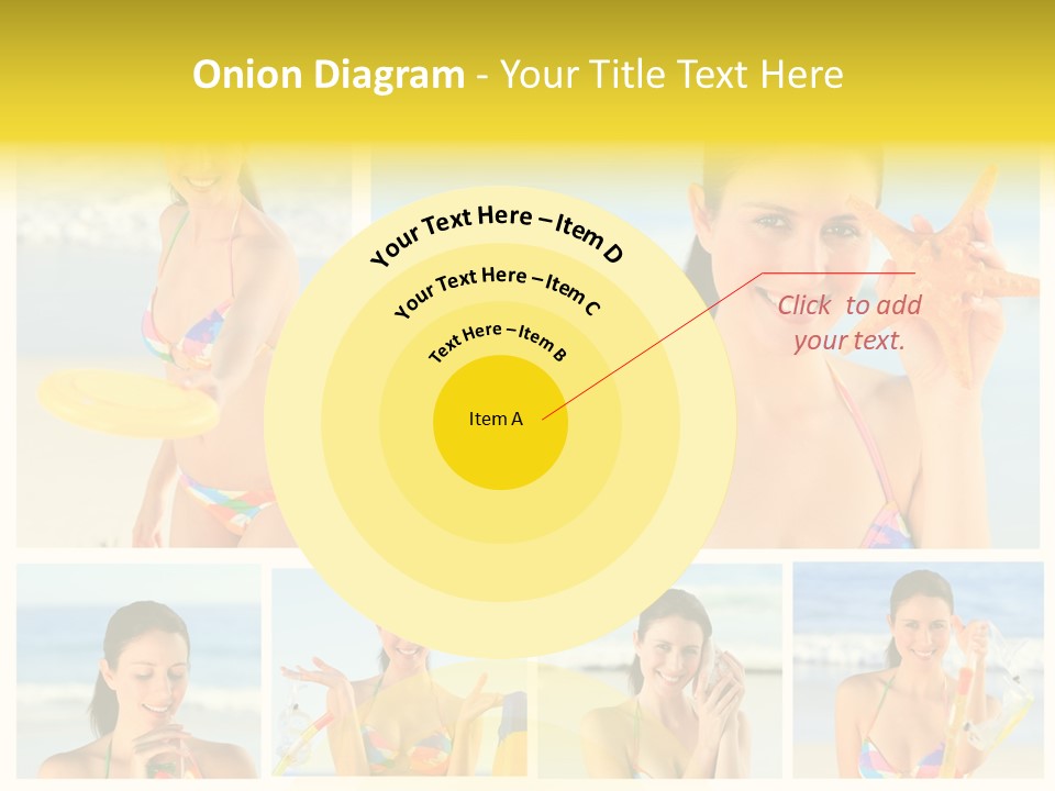 Lingerie Ocean Body PowerPoint Template