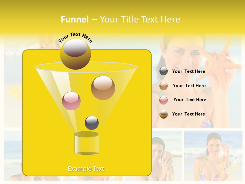 Lingerie Ocean Body PowerPoint Template
