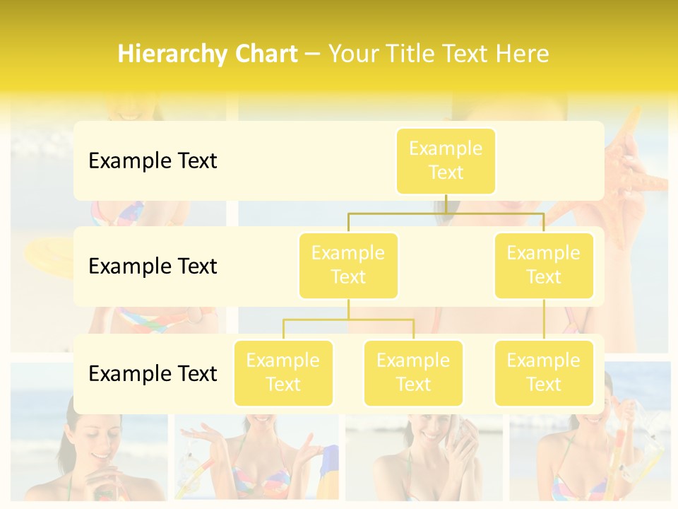 Lingerie Ocean Body PowerPoint Template
