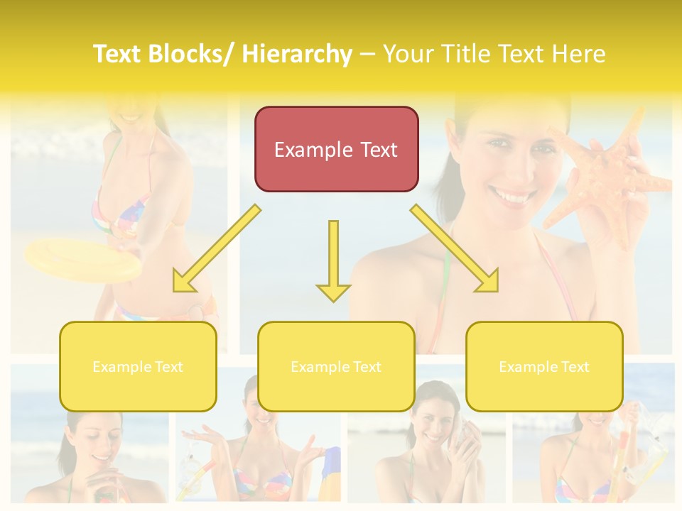 Lingerie Ocean Body PowerPoint Template