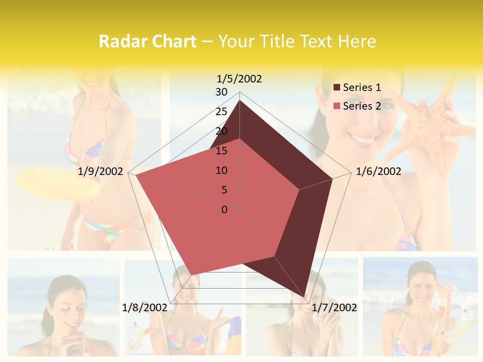 Lingerie Ocean Body PowerPoint Template