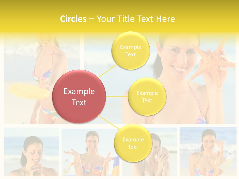 Lingerie Ocean Body PowerPoint Template