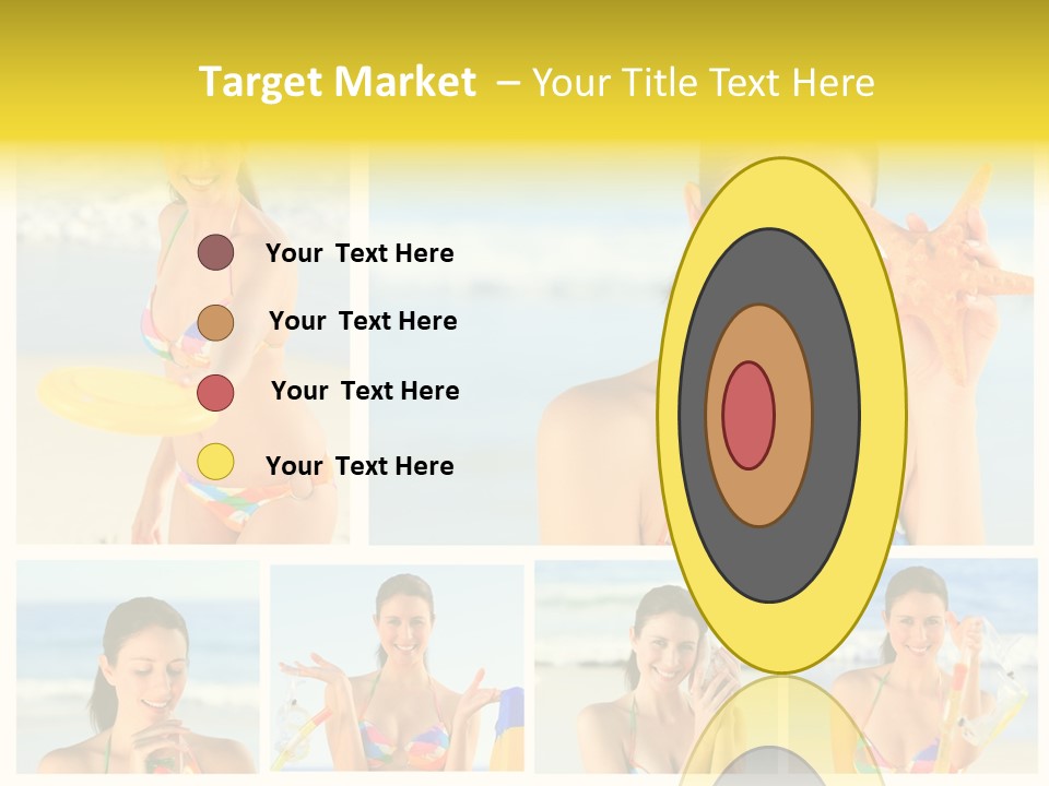 Lingerie Ocean Body PowerPoint Template