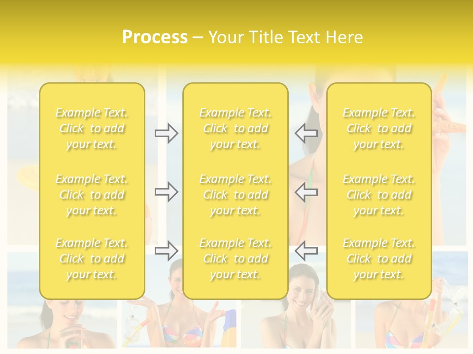 Lingerie Ocean Body PowerPoint Template