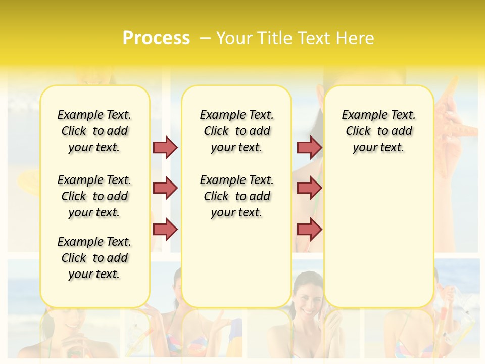 Lingerie Ocean Body PowerPoint Template