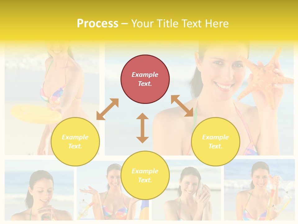 Lingerie Ocean Body PowerPoint Template