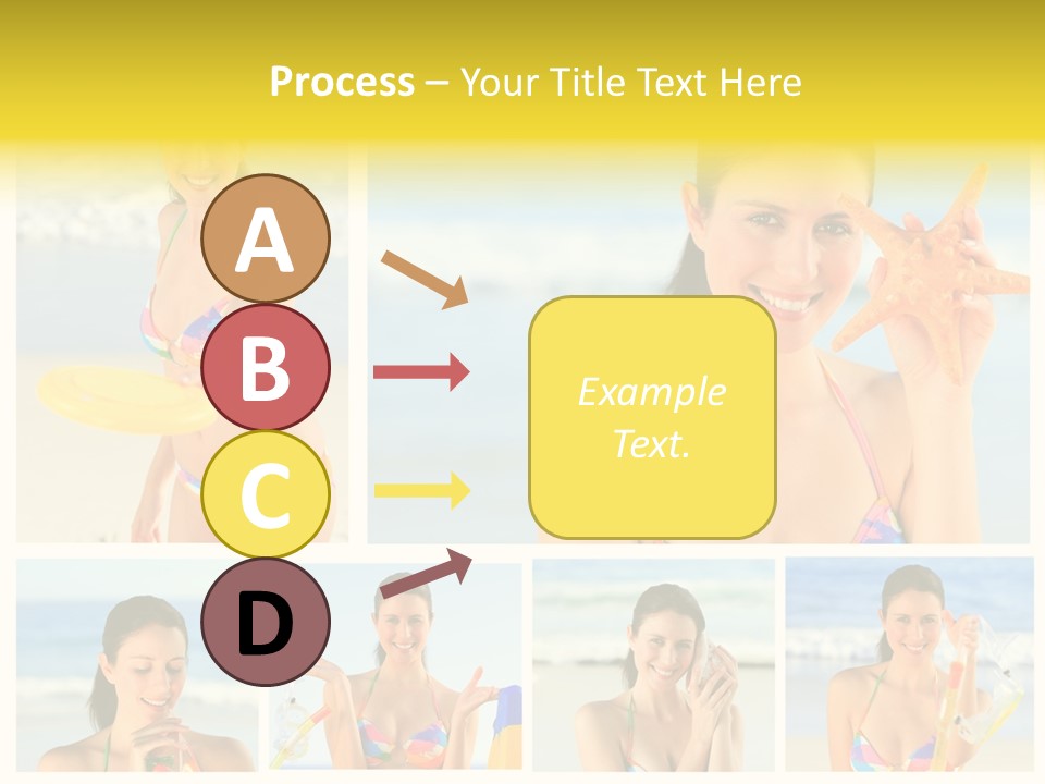 Lingerie Ocean Body PowerPoint Template