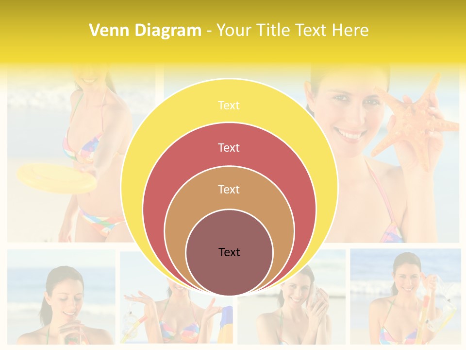 Lingerie Ocean Body PowerPoint Template