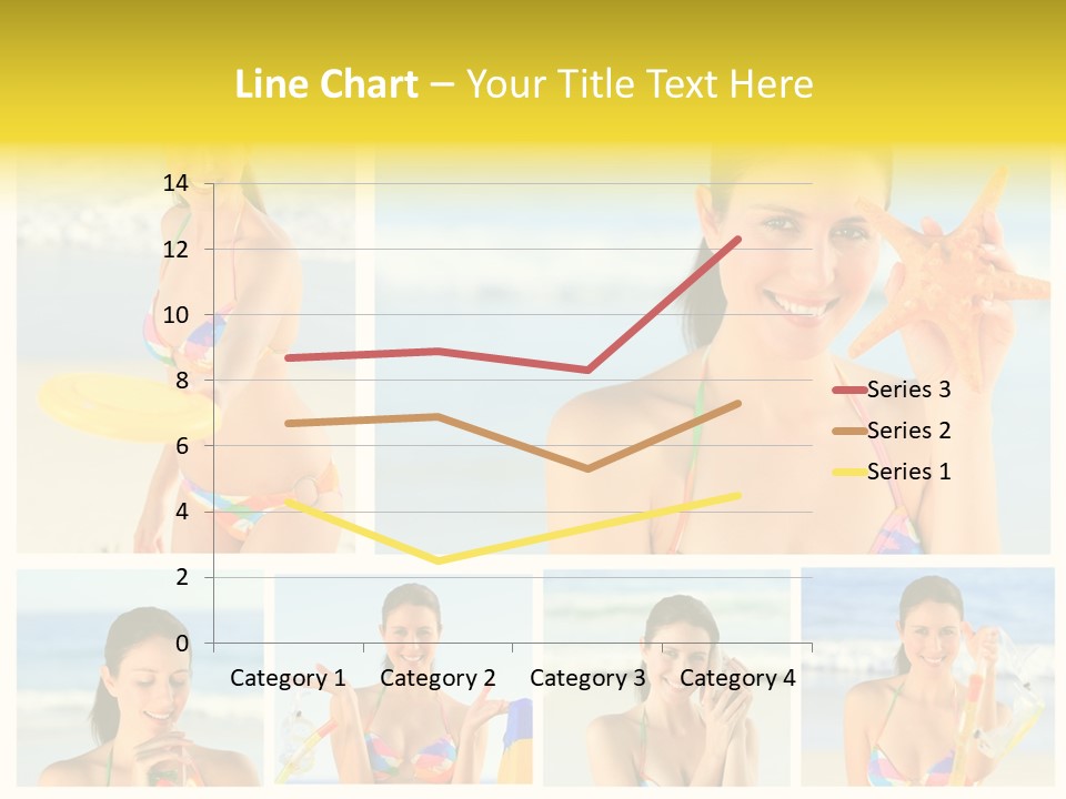 Lingerie Ocean Body PowerPoint Template