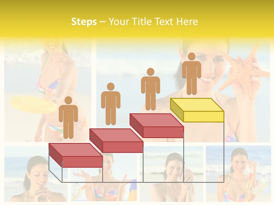 Lingerie Ocean Body PowerPoint Template