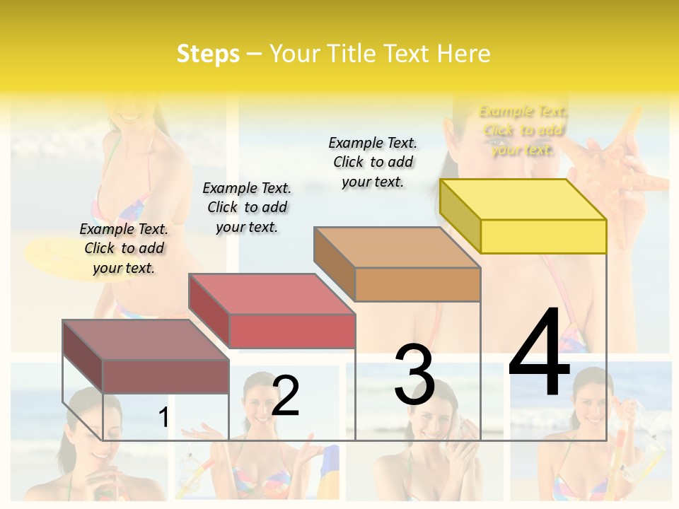 Lingerie Ocean Body PowerPoint Template