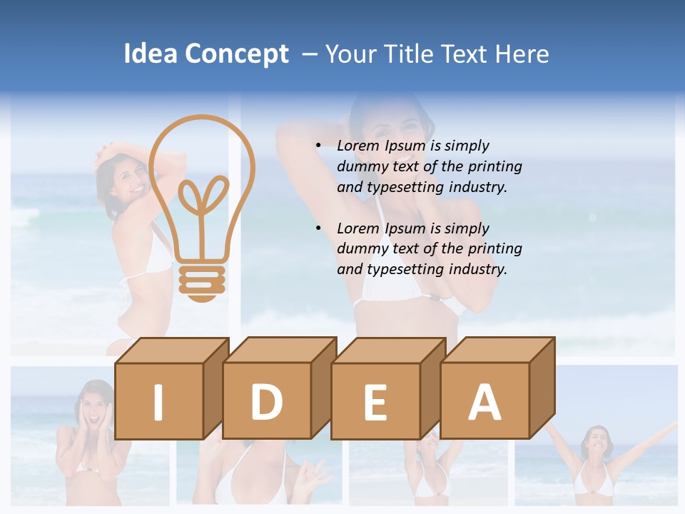 Glamour Composition Sun PowerPoint Template