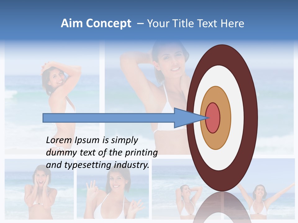 Glamour Composition Sun PowerPoint Template