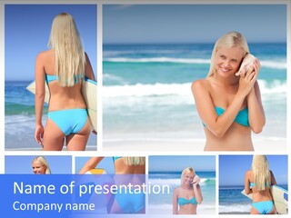 Beach Sky Erotic PowerPoint Template