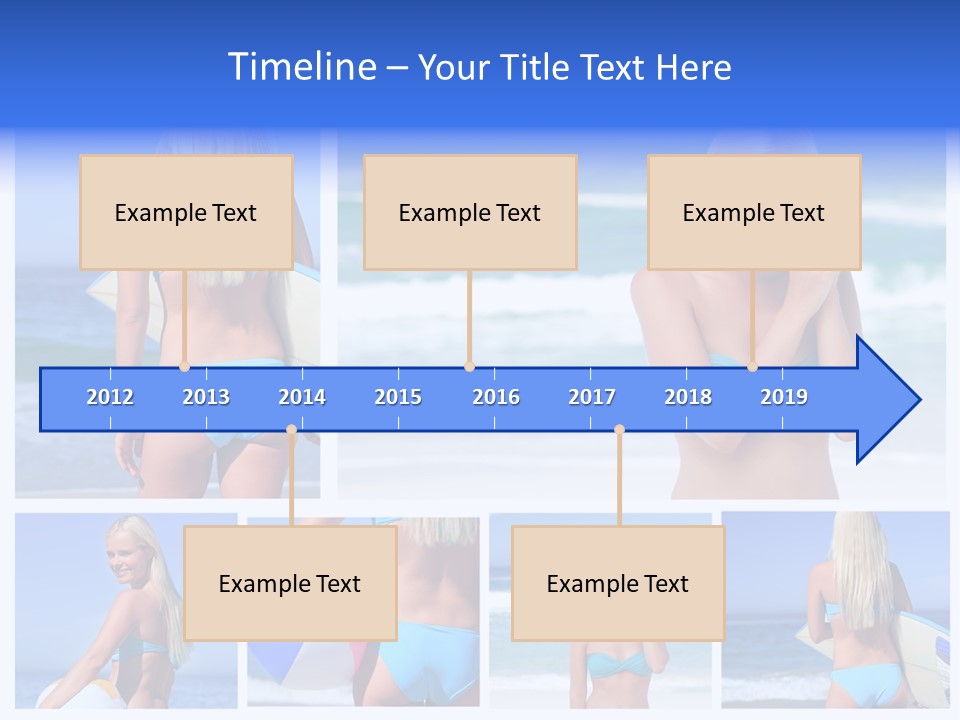 Beach Sky Erotic PowerPoint Template