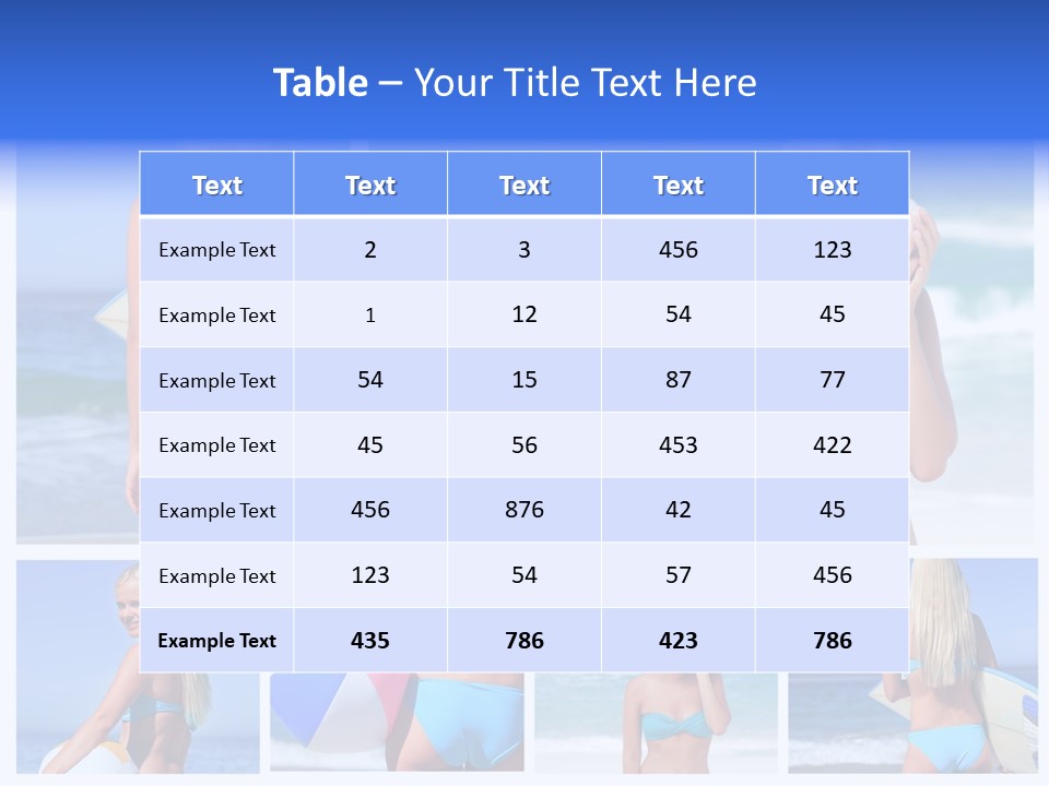 Beach Sky Erotic PowerPoint Template