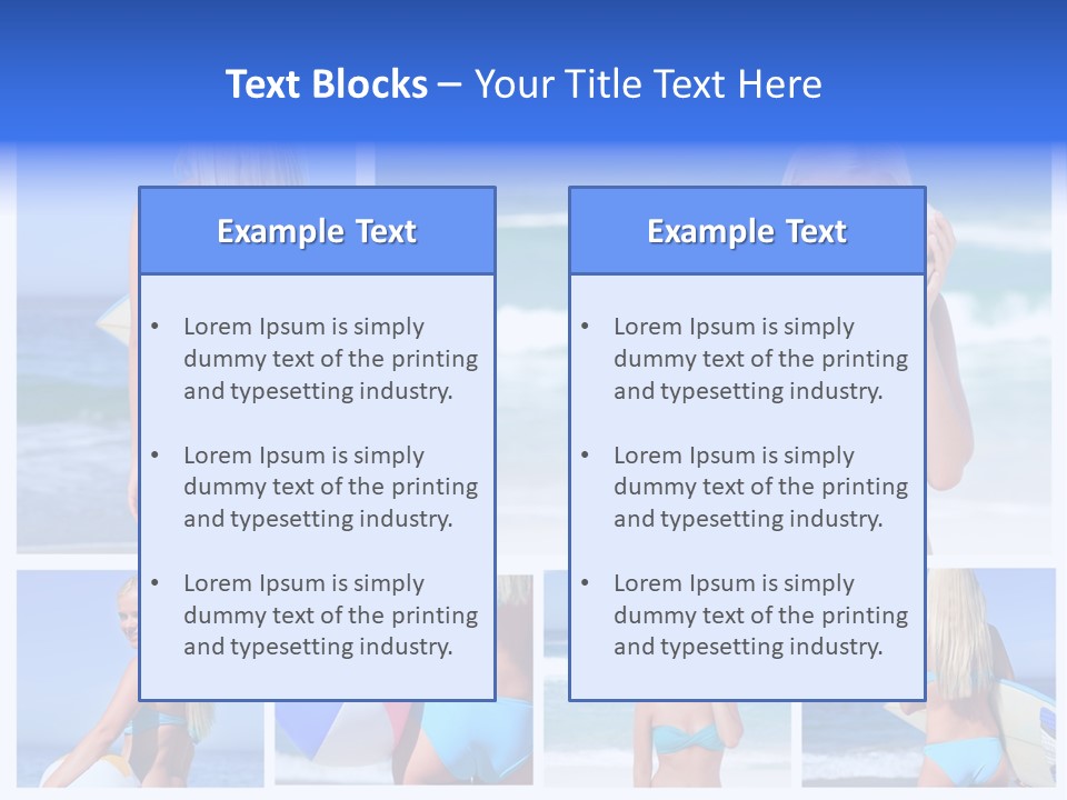 Beach Sky Erotic PowerPoint Template
