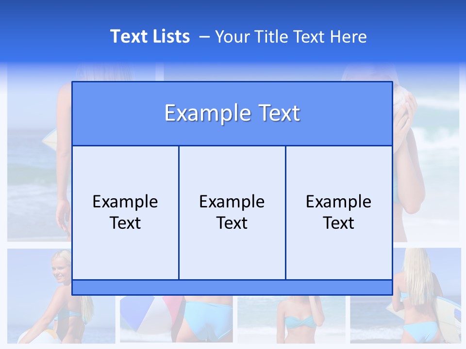 Beach Sky Erotic PowerPoint Template