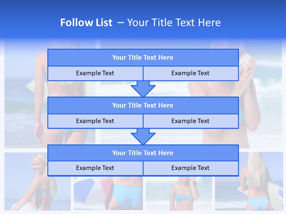 Beach Sky Erotic PowerPoint Template