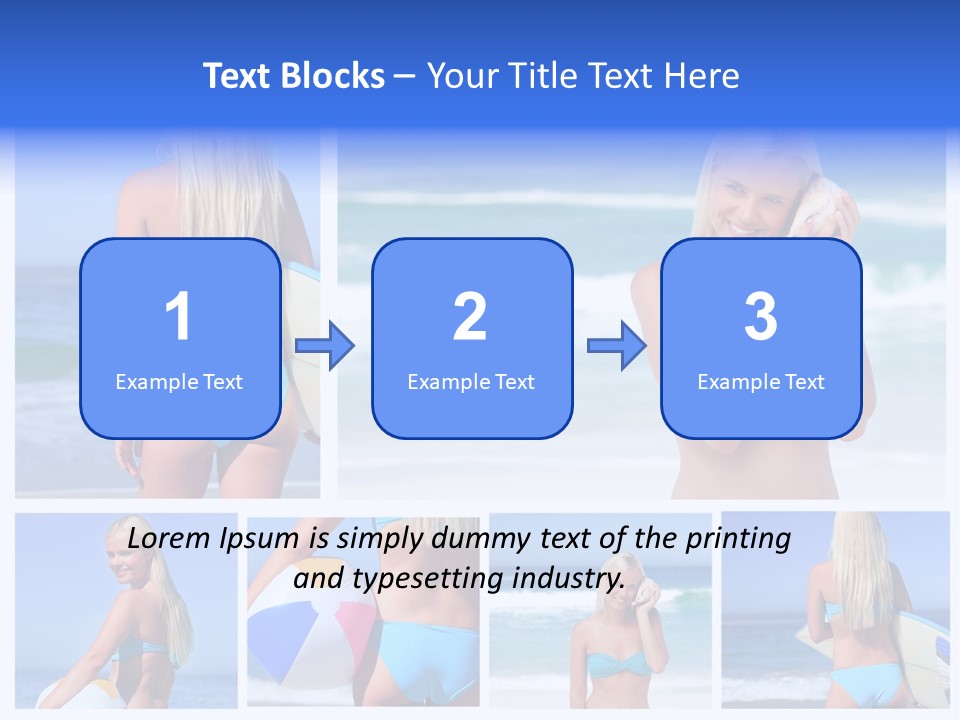 Beach Sky Erotic PowerPoint Template