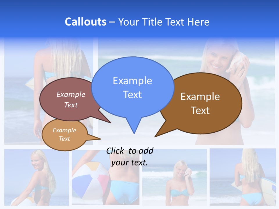 Beach Sky Erotic PowerPoint Template