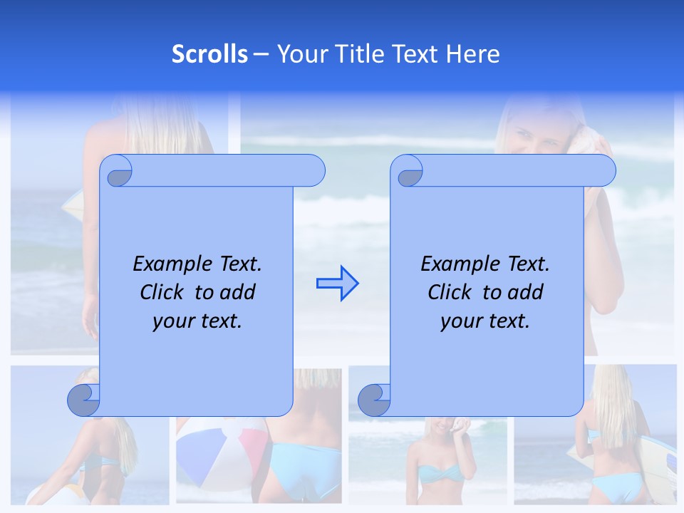 Beach Sky Erotic PowerPoint Template
