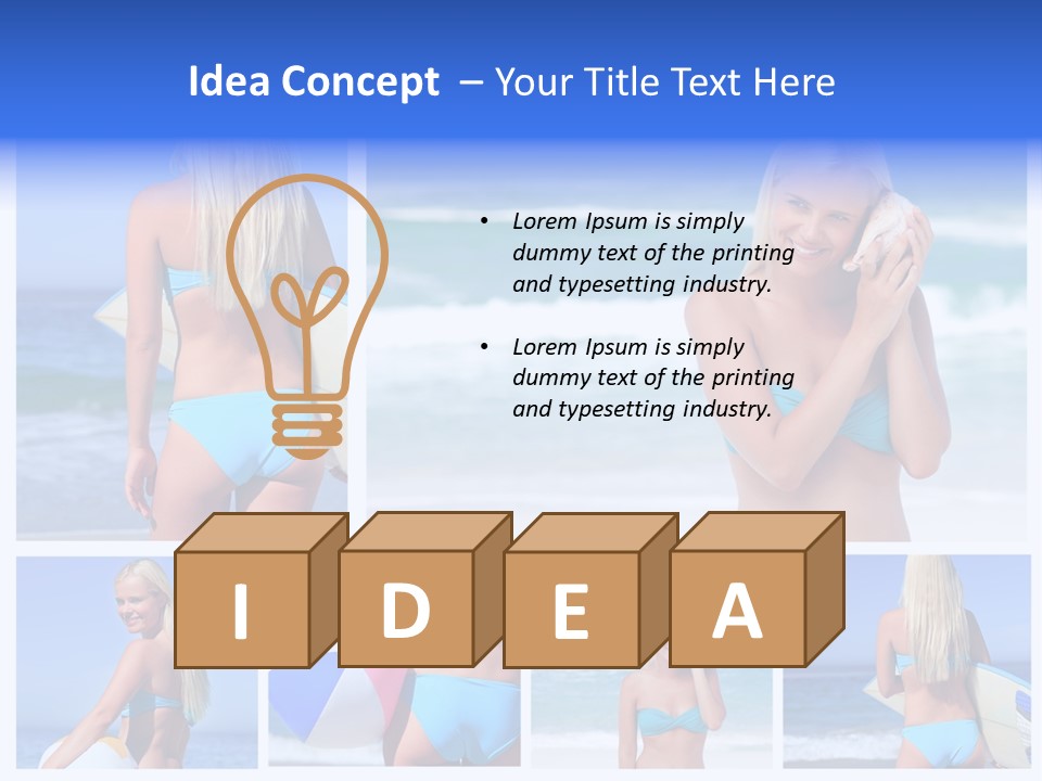 Beach Sky Erotic PowerPoint Template