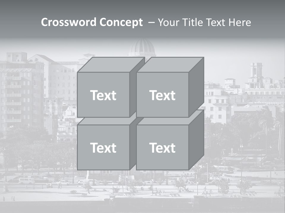 Grunge Landscape Aerial PowerPoint Template