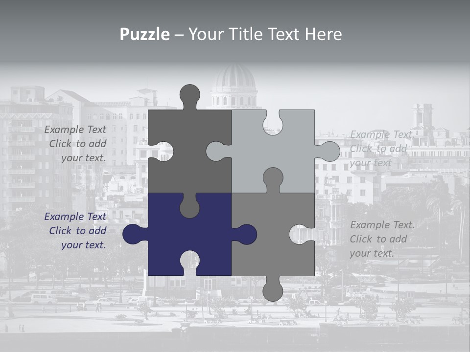 Grunge Landscape Aerial PowerPoint Template